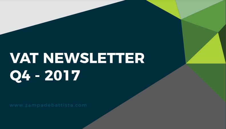Vat Newsletter Q4 – 2017