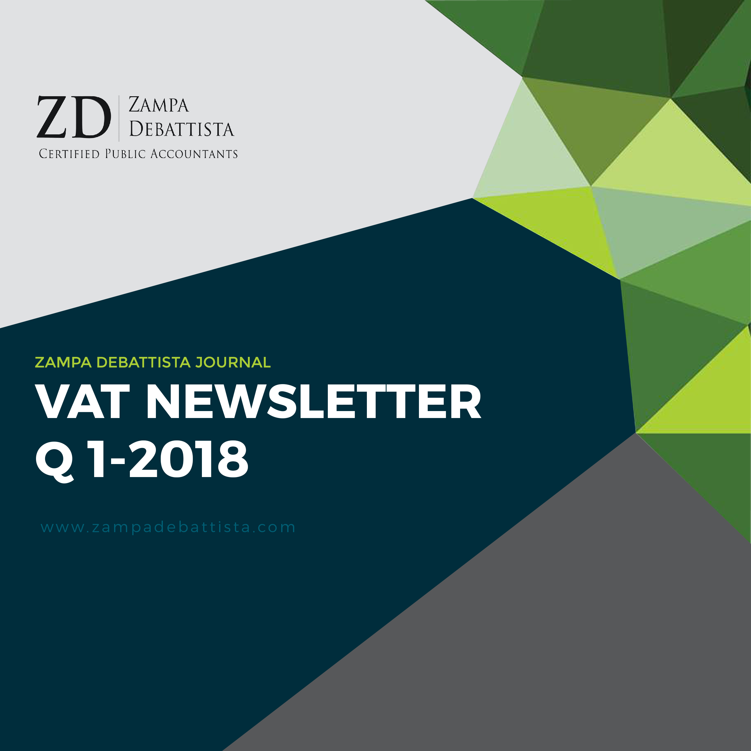 VAT Newsletter Q1- 2018