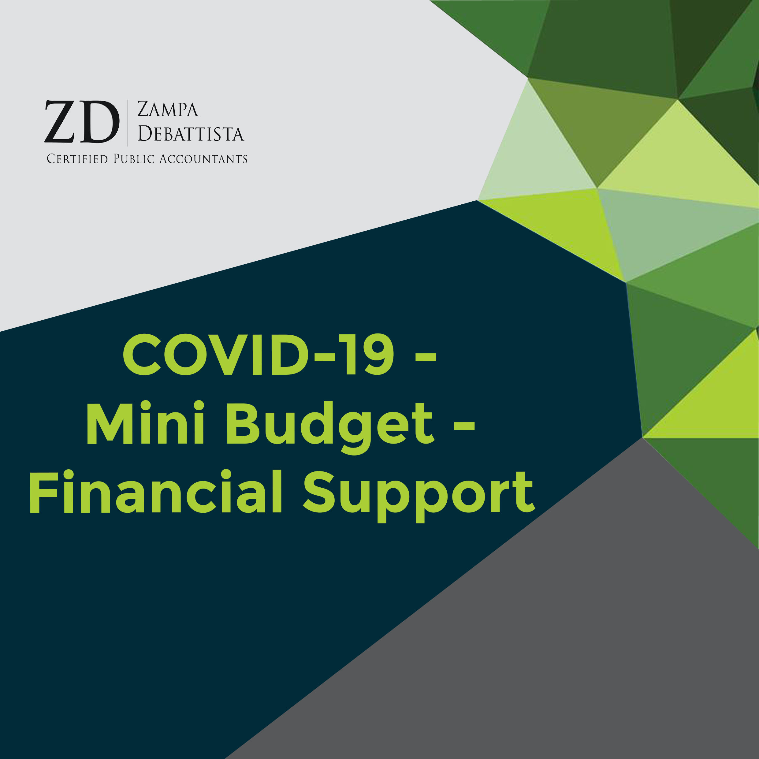 COVID-19 – Mini Budget – Financial Support