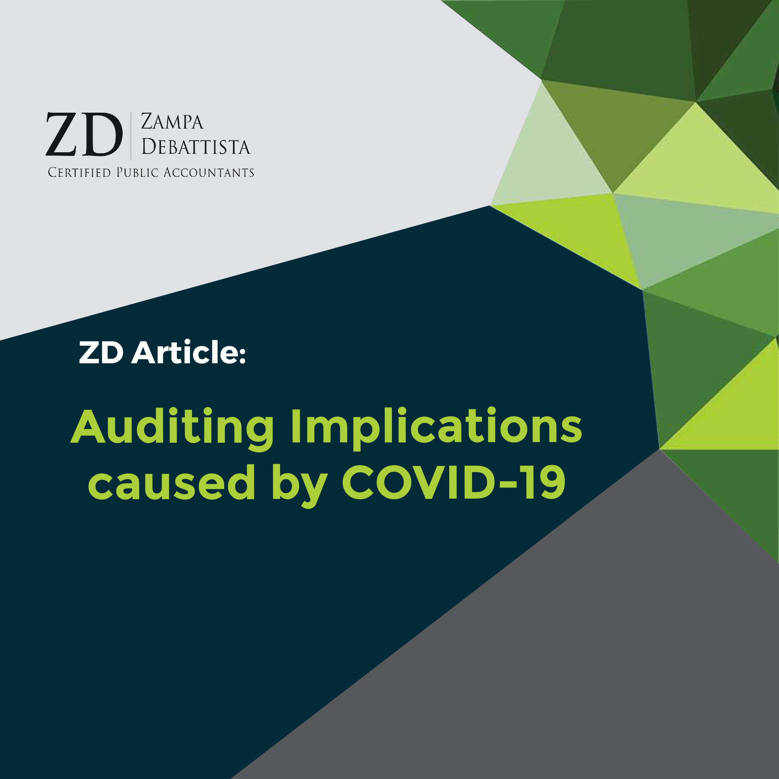 Auditing implications caused by COVID-19
