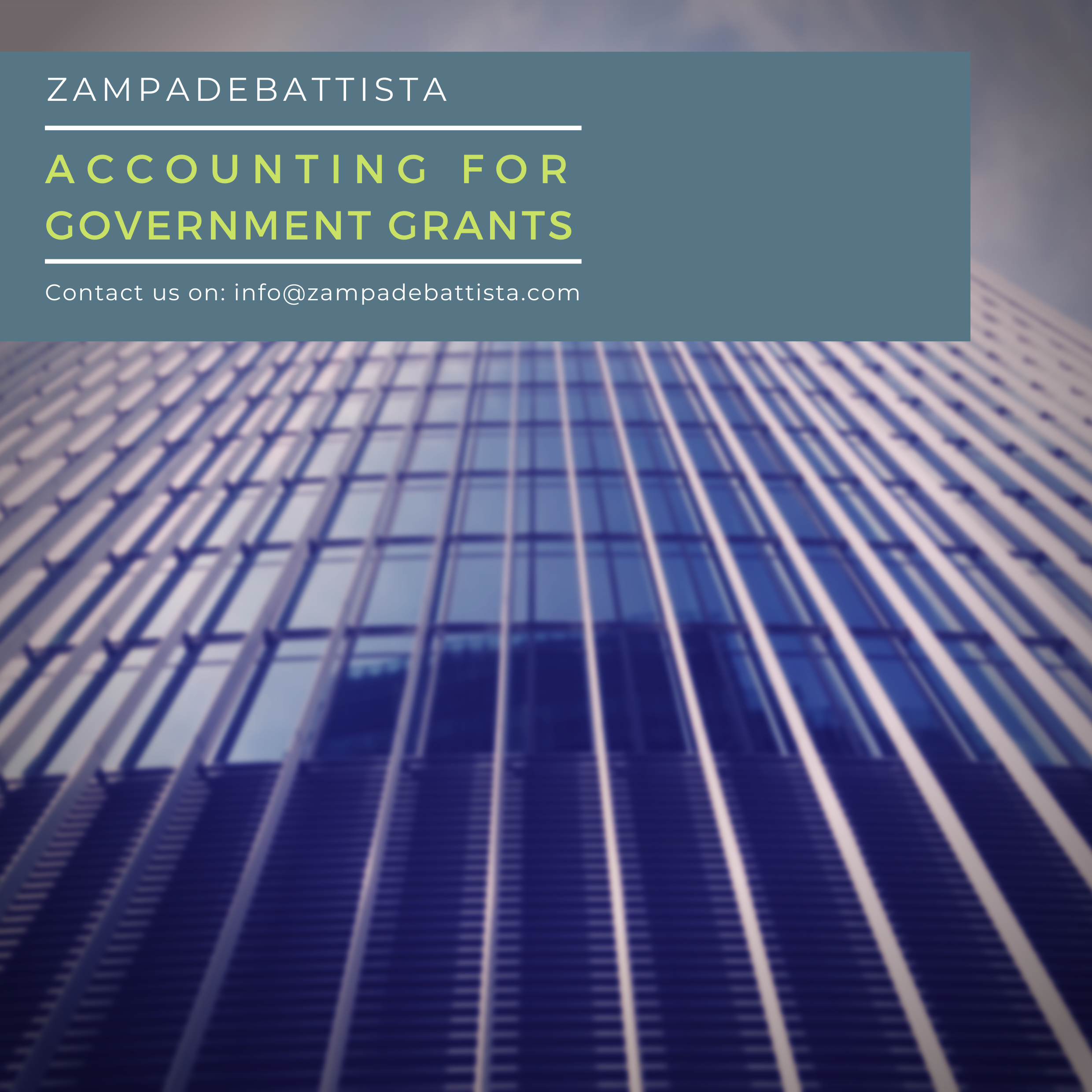 Accounting for Government Grants